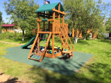 Резиновая плитка на даче